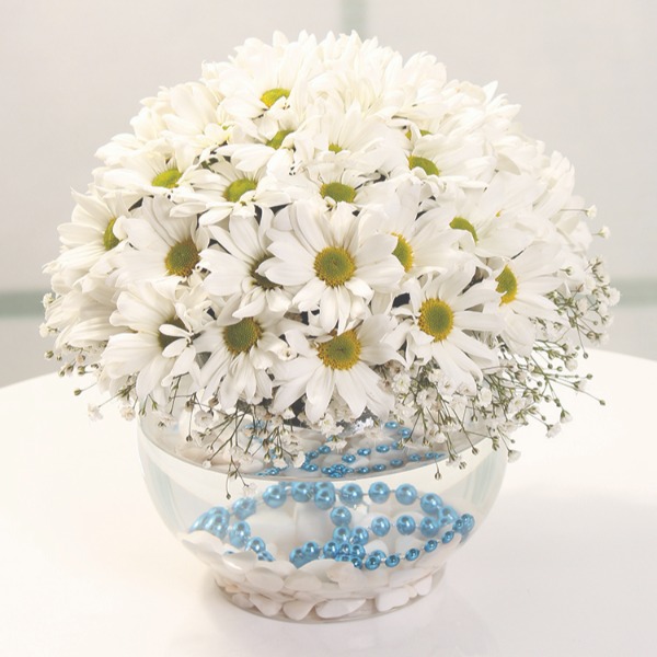 White Chrysanthemum Arrangement